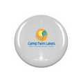 10" Flying Frisbee Style Hard Plastic Disc White- Full Color Logo